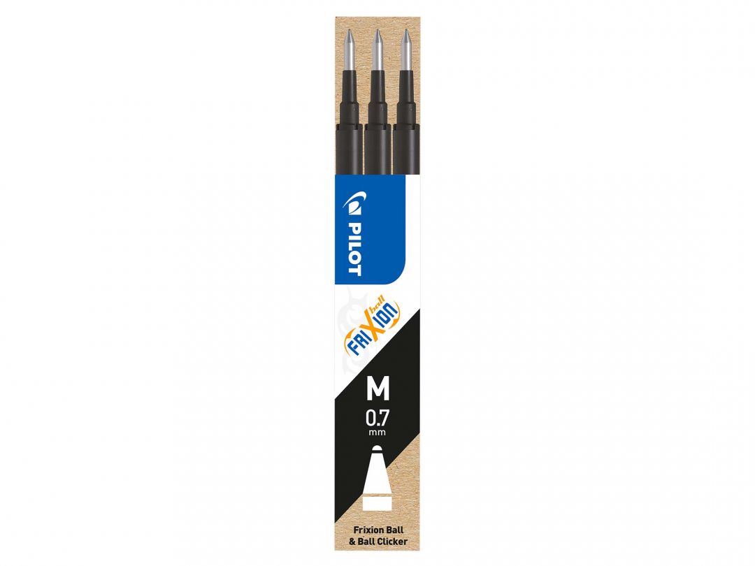 Wkład do pióra kulkowego Frixion Ball 0,7 mm. czarny (3 szt.) Pilot